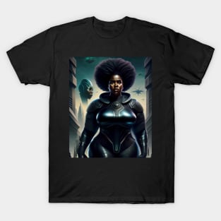 Curves in Space: Afrofuturistic Tee T-Shirt T-Shirt